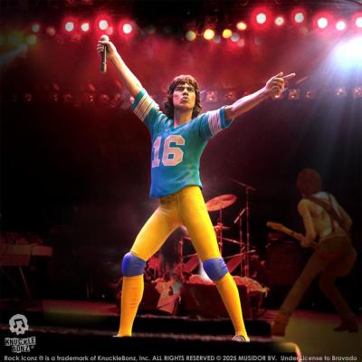 Rolling Stones Estatua Rock Iconz Mick Jagger US Tour 1981 (Blue Jersey) 22 cm