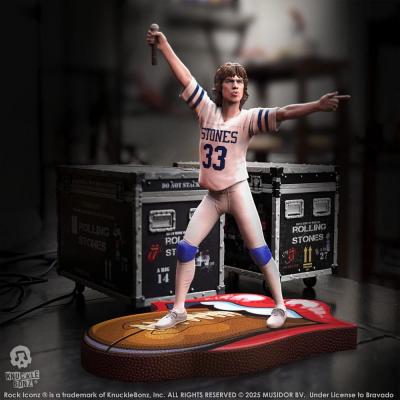 Rolling Stones Estatua Rock Iconz Mick Jagger US Tour 1981 (White Jersey) 22 cm