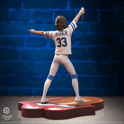 Rolling Stones Estatua Rock Iconz Mick Jagger US Tour 1981 (White Jersey) 22 cm