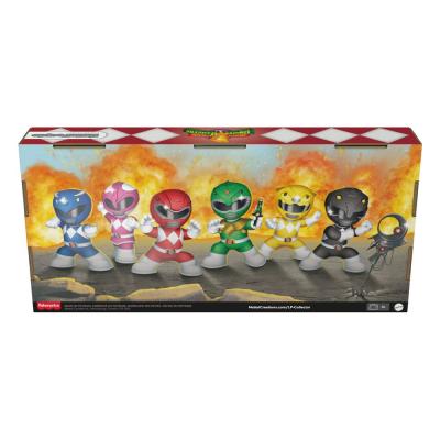 Mighty Morphin Power Rangers Pack de 6 Minifiguras Fisher-Price Little People Collector 7 cm
