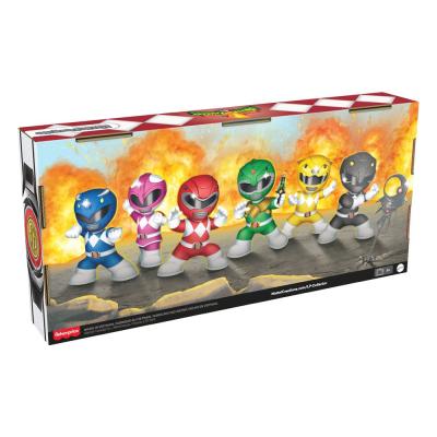 Mighty Morphin Power Rangers Pack de 6 Minifiguras Fisher-Price Little People Collector 7 cm