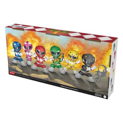 Mighty Morphin Power Rangers Pack de 6 Minifiguras Fisher-Price Little People Collector 7 cm