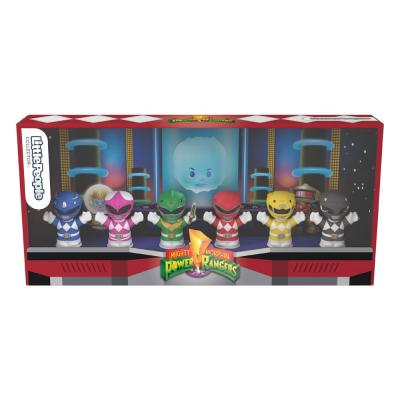 Mighty Morphin Power Rangers Pack de 6 Minifiguras Fisher-Price Little People Collector 7 cm
