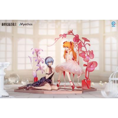Evangelion Estatua PVC 1/7 Rei Ayanami & Asuka Shikinami Langley: Whisper of Flower Ver. Set