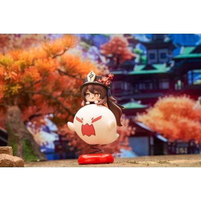 Genshin Impact Estatua PVC Hu Tao Chibi Chara Yurayura Stand Ver. (re-run) 10 cm