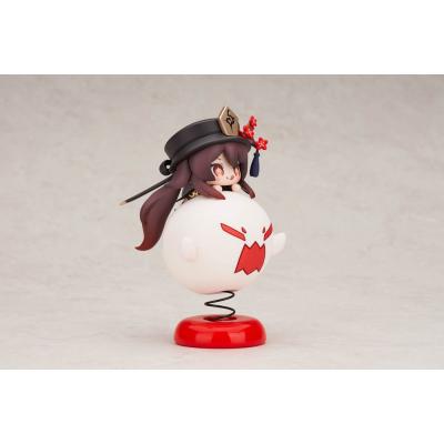 Genshin Impact Estatua PVC Hu Tao Chibi Chara Yurayura Stand Ver. (re-run) 10 cm