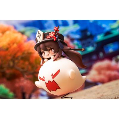 Genshin Impact Estatua PVC Hu Tao Chibi Chara Yurayura Stand Ver. (re-run) 10 cm
