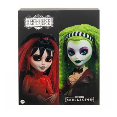 Beetlejuice Beetlejuice Monster High Pack de 2 Muñecas Skullector Betelgeuse & Lydia 25 cm