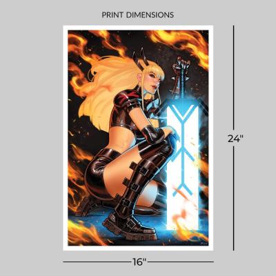 Marvel Litografia Magik: The Mystic Mutant 61 x 41 cm - sin marco