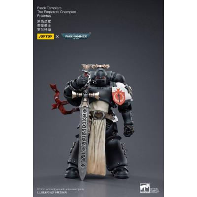 Warhammer 40k Figura 1/18 Black Templars The Emperors Champion Rolantus 12 cm