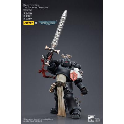 Warhammer 40k Figura 1/18 Black Templars The Emperors Champion Rolantus 12 cm