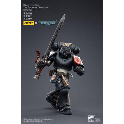 Warhammer 40k Figura 1/18 Black Templars The Emperors Champion Rolantus 12 cm