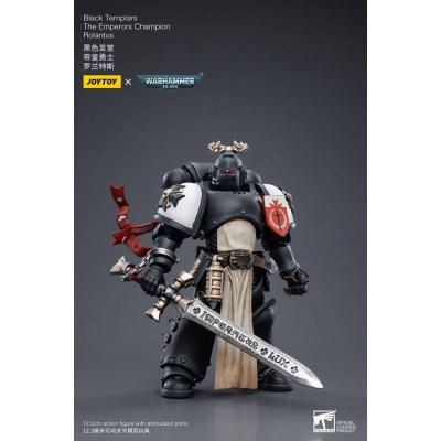 Warhammer 40k Figura 1/18 Black Templars The Emperors Champion Rolantus 12 cm