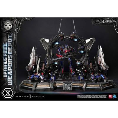 Transformers: Dark of the Moon (Film) Museum Masterline Estatua Optimus Prime Weapons Depot 127 cm