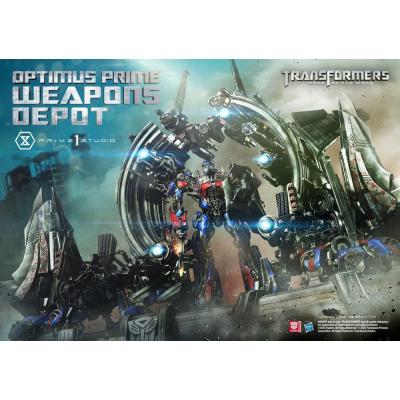 Transformers: Dark of the Moon (Film) Museum Masterline Estatua Optimus Prime Weapons Depot 127 cm