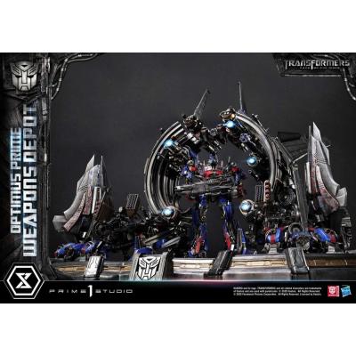 Transformers: Dark of the Moon (Film) Museum Masterline Estatua Optimus Prime Weapons Depot 127 cm