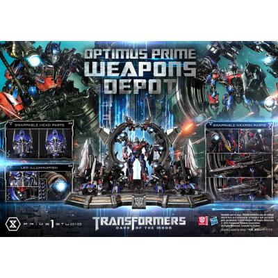 Transformers: Dark of the Moon (Film) Museum Masterline Estatua Optimus Prime Weapons Depot 127 cm