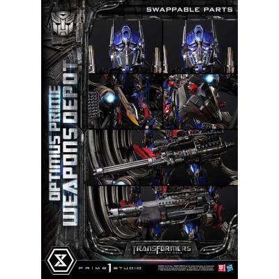 Transformers: Dark of the Moon (Film) Museum Masterline Estatua Optimus Prime Weapons Depot 127 cm