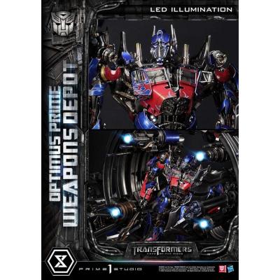 Transformers: Dark of the Moon (Film) Museum Masterline Estatua Optimus Prime Weapons Depot 127 cm