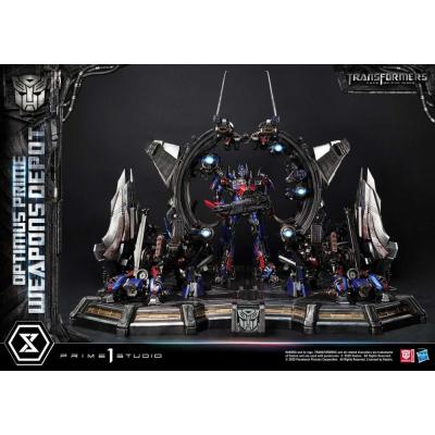 Transformers: Dark of the Moon (Film) Museum Masterline Estatua Optimus Prime Weapons Depot 127 cm