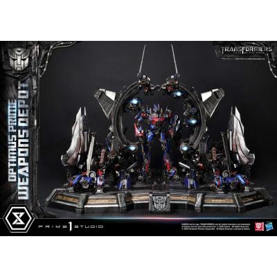 Transformers: Dark of the Moon (Film) Museum Masterline Estatua Optimus Prime Weapons Depot 127 cm