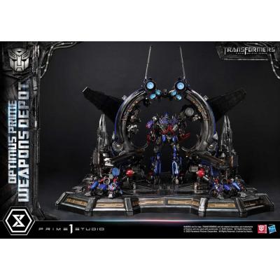 Transformers: Dark of the Moon (Film) Museum Masterline Estatua Optimus Prime Weapons Depot 127 cm