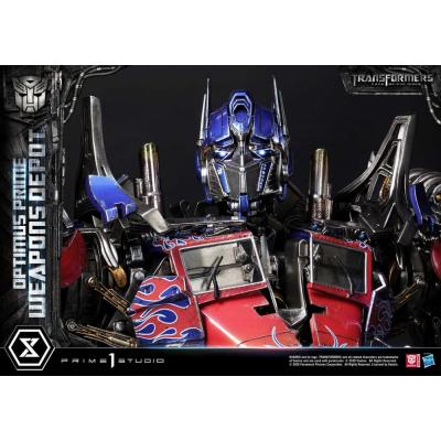 Transformers: Dark of the Moon (Film) Museum Masterline Estatua Optimus Prime Weapons Depot 127 cm