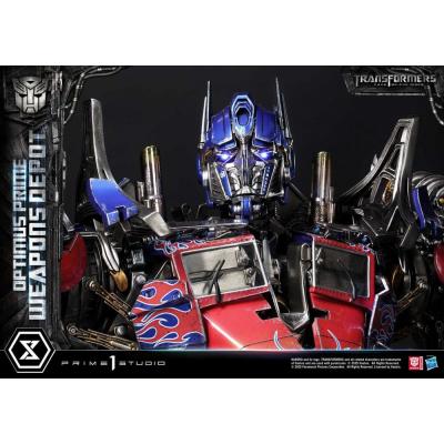 Transformers: Dark of the Moon (Film) Museum Masterline Estatua Optimus Prime Weapons Depot 127 cm