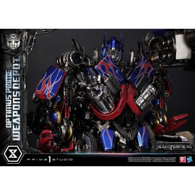 Transformers: Dark of the Moon (Film) Museum Masterline Estatua Optimus Prime Weapons Depot 127 cm
