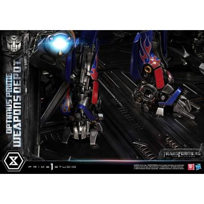 Transformers: Dark of the Moon (Film) Museum Masterline Estatua Optimus Prime Weapons Depot 127 cm