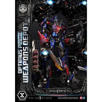 Transformers: Dark of the Moon (Film) Museum Masterline Estatua Optimus Prime Weapons Depot 127 cm
