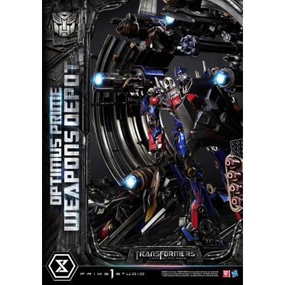 Transformers: Dark of the Moon (Film) Museum Masterline Estatua Optimus Prime Weapons Depot 127 cm