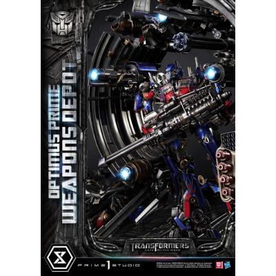 Transformers: Dark of the Moon (Film) Museum Masterline Estatua Optimus Prime Weapons Depot 127 cm