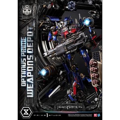 Transformers: Dark of the Moon (Film) Museum Masterline Estatua Optimus Prime Weapons Depot 127 cm
