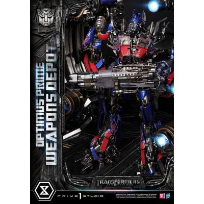 Transformers: Dark of the Moon (Film) Museum Masterline Estatua Optimus Prime Weapons Depot 127 cm
