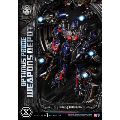 Transformers: Dark of the Moon (Film) Museum Masterline Estatua Optimus Prime Weapons Depot 127 cm