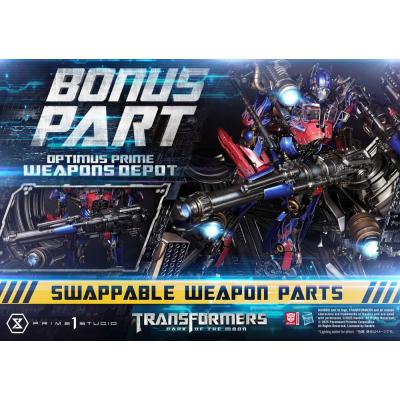 Transformers: Dark of the Moon (Film) Museum Masterline Estatua Optimus Prime Weapons Depot Bonus Version 127 cm