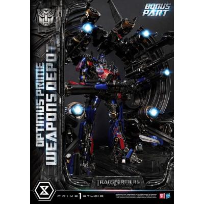 Transformers: Dark of the Moon (Film) Museum Masterline Estatua Optimus Prime Weapons Depot Bonus Version 127 cm