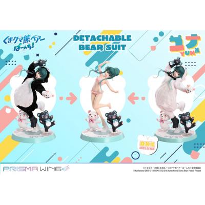 Kuma Kuma Kuma Bear Punch! Estatua PVC 1/7 Prisma Wing Yuna Deluxe Version 28 cm
