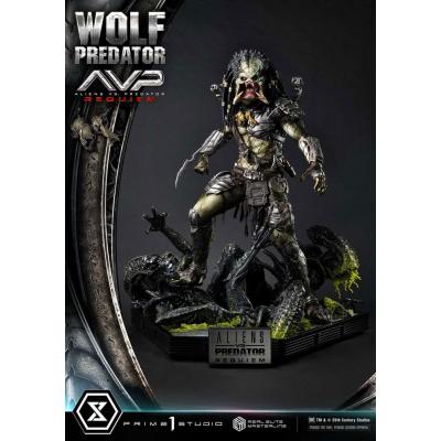 Alien vs. Predator Estatua Real Elite Masterline Series 1/3 Requiem Wolf Predator 95 cm